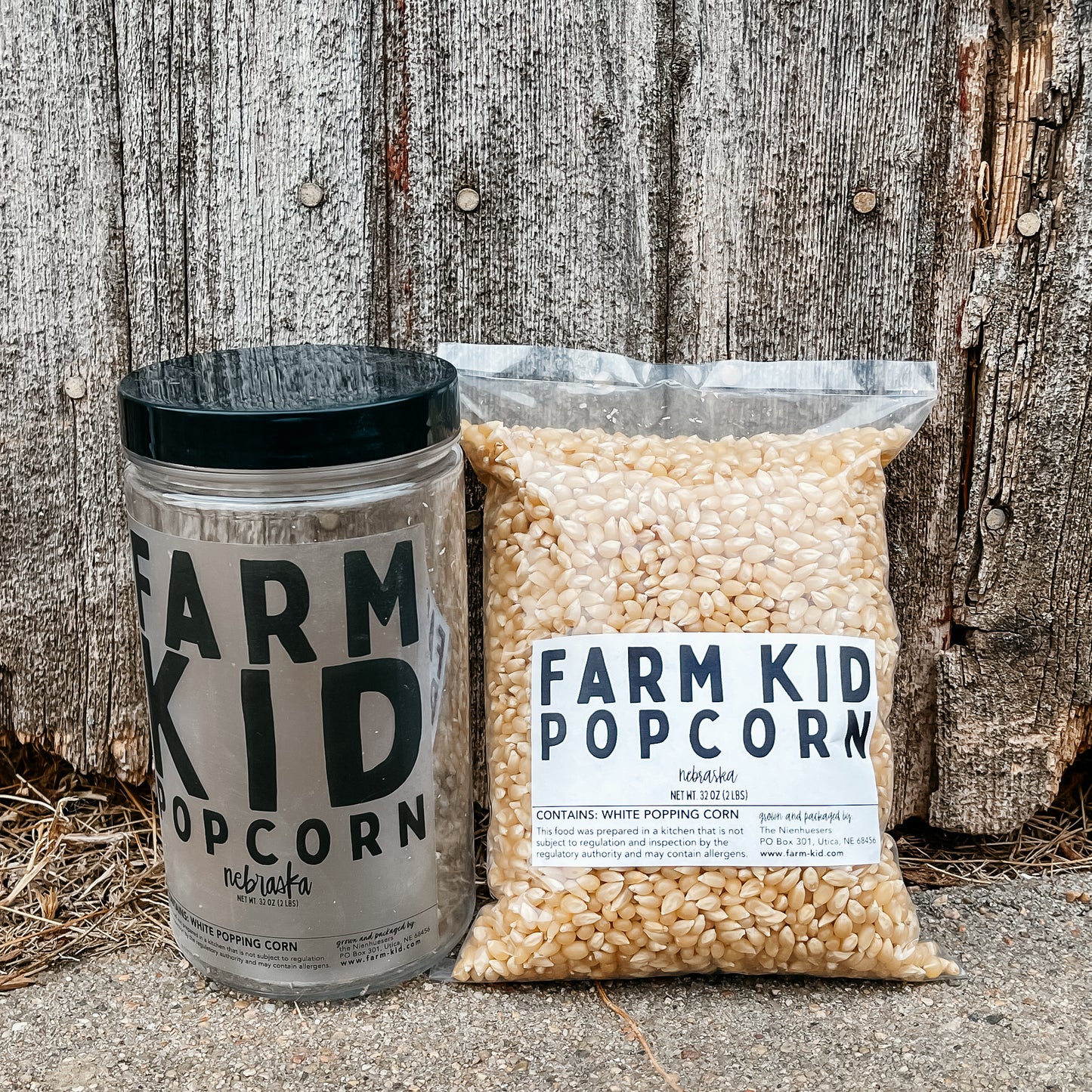 Jar of White Popcorn
